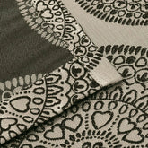 Cordon Jacquard Grommet Floral Medallion Curtain Panel Set